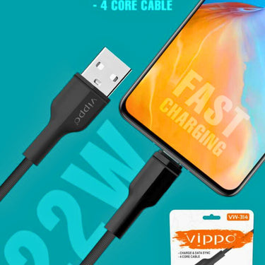 Vippo VM-314 Micro USB Data Cable 22W | Fast Charge & 4-Core Sync | OGdeal